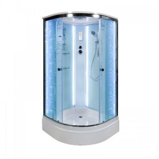 Душевая кабина Deto ЕМ2710 LED 100х100х220 см